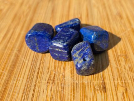 Lot de 5 Pendentifs en Lapis-Lazuli – Pierre Naturelle